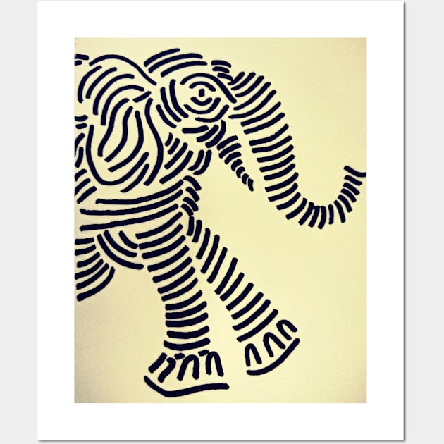 Elephant Wall Art by Gothicus Art